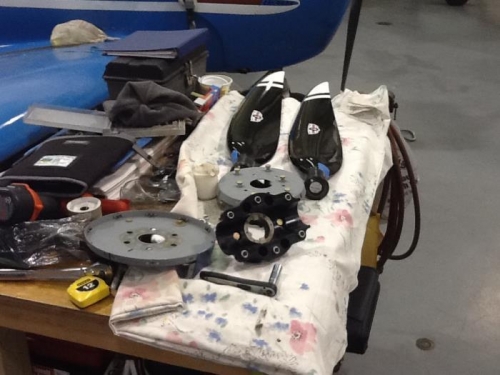 Prop ready for inspection.