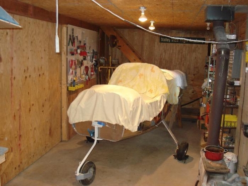 Repositioned for engine install.