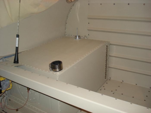 Gas tank & baggage area.