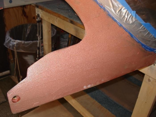 Canopy fairing coated with micro-mix.