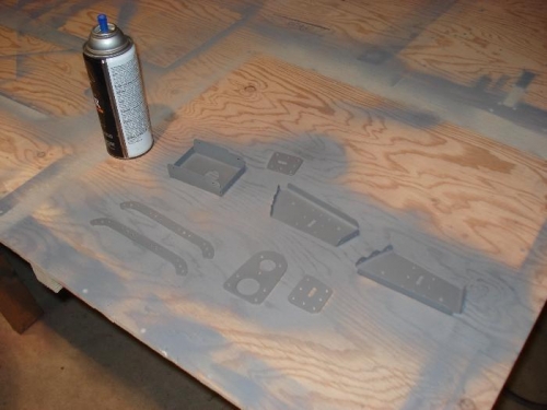 Lighting kit parts prepped/primed.