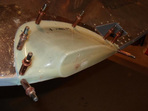 Letting the epoxy/flox cure.