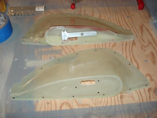 Tip extensions sanded and epoxy coated.