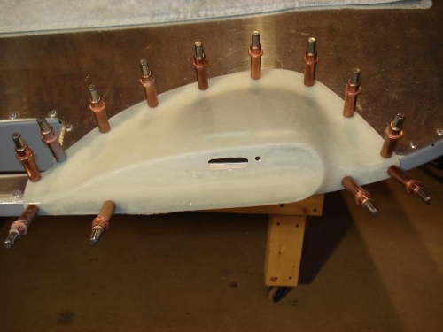 Left wingtip extension flox curing.