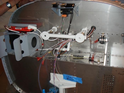 Electrical components mounted/wired.