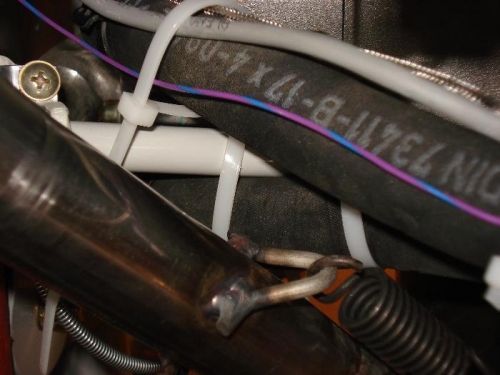 Clearance with muffler left.