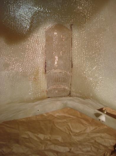 First ply applied to #2 exhaust bulge.