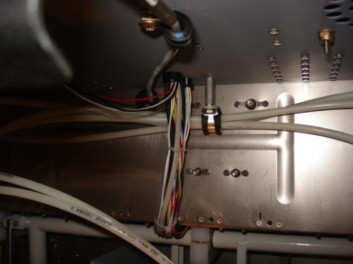 Brake line standoff installed.