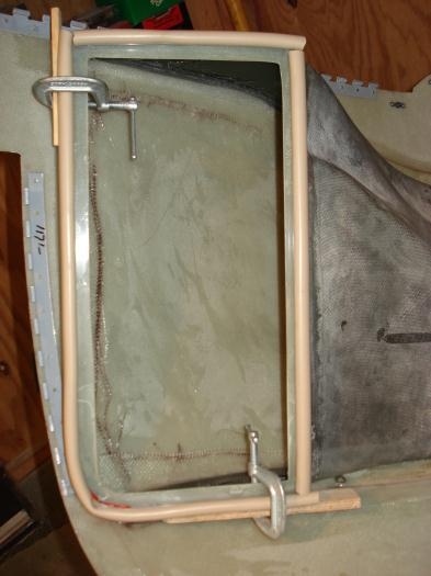 Duct seal glued down.