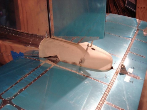 Fitting the tail cone.