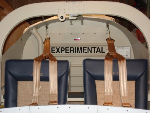 Baggage compartment labels.