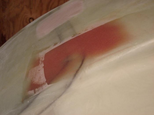 Bottom of cowl  - skimmed again.