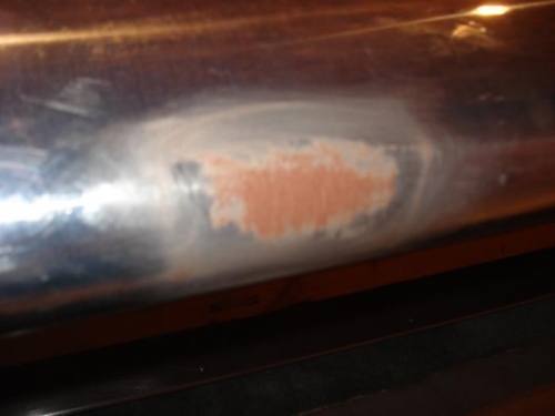 Leading edge ding repair.