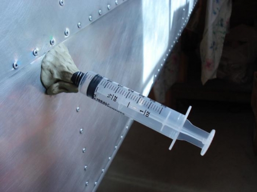 Static check - plumber's putty..