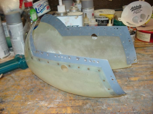 Splice strips glued & riveted.