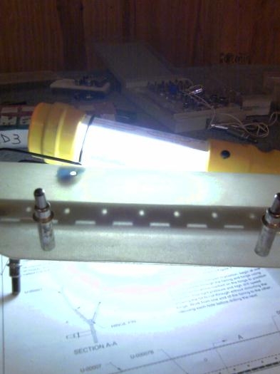 Match drilling nose leg fairing.