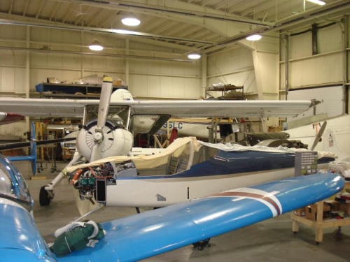 Fuselage in front of Wilga.