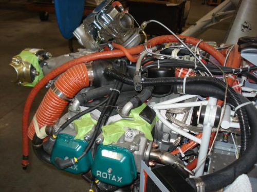 Carb peeled back, shroud exposed.