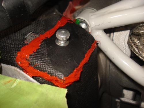 Cover with knob and RTV.