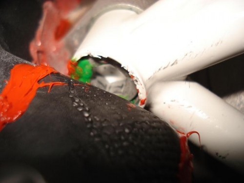 Torque seal marking.