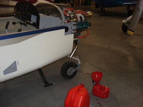 Testing the fuel pump.