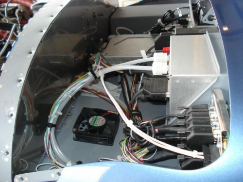 Power wires rerouted.