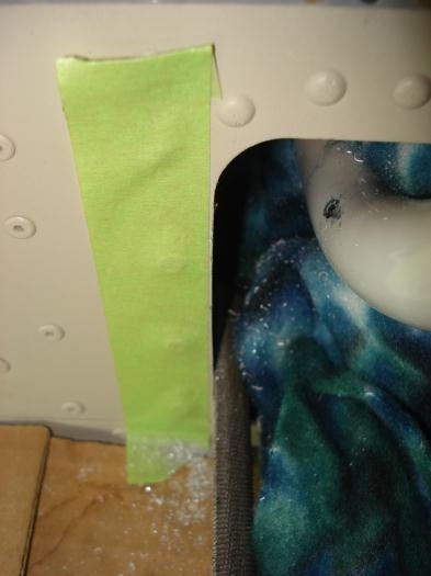 Stick access opening filed back.