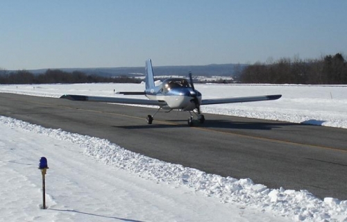 Taxi out for first flight.