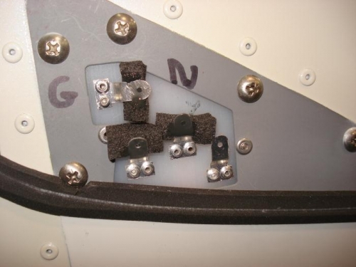 Contacts bent, foamed, coated.