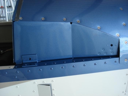 Paint behind canopy arms.