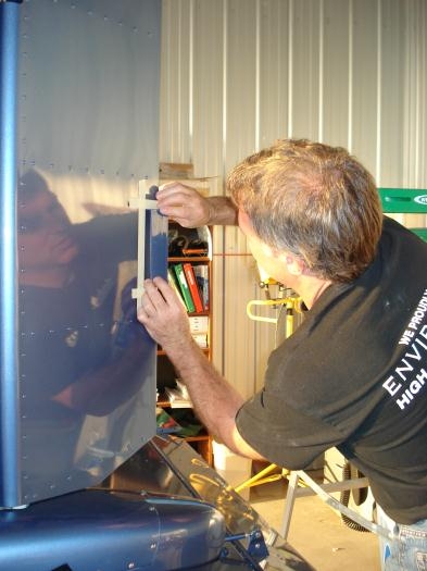 Rob reinstalls the wedge.