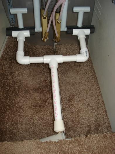 Plumber's delight rudder lock.