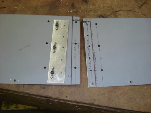 Floor panel in progress.