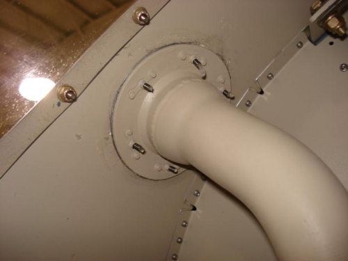 Filler pipe with nutplates.