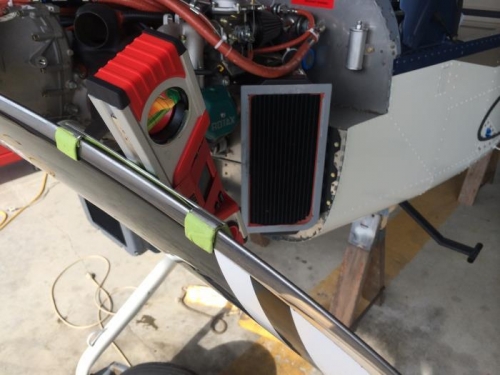 Checking blade angles.