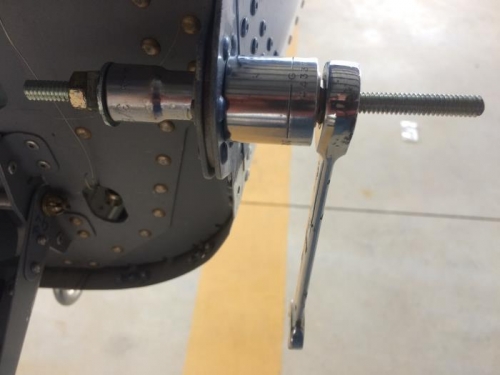 Pulling out HS bearings.