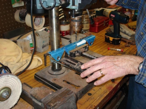 Drilling hinge brackets