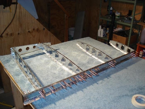 VS skeleton clecoed together.