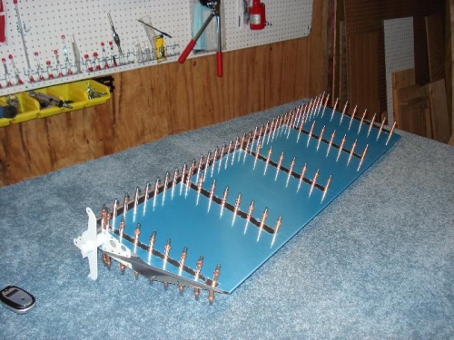 Rudder ready for rivets