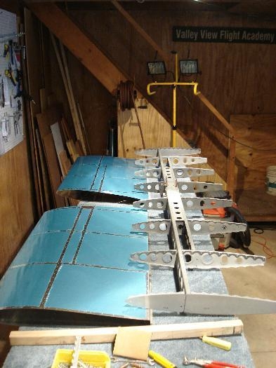 Completed skeleton, skins ready