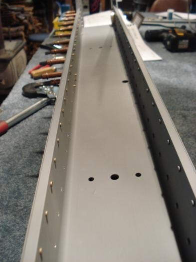 Flush rivets squeezed.