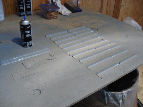 Priming small parts.