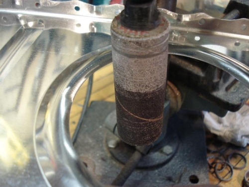 Sand off the big bumps.