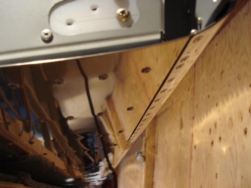 Doubler fit on leading edge bottom.