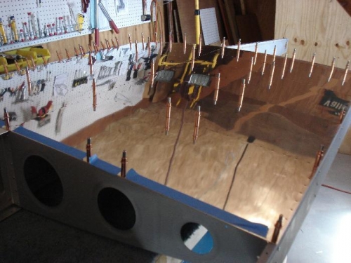 Right inboard bottom skin.