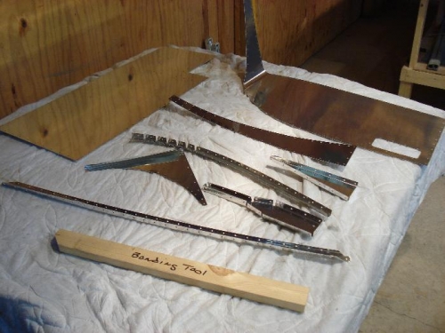 Wingtip parts ready for prepping.