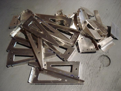 Flaperon skeleton parts ready for priming.