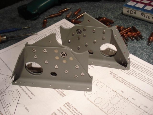 Bearings with double flush rivets.