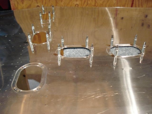 Access hole nutplate install.