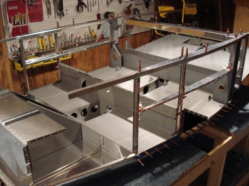 Fuselage frame dry fit.